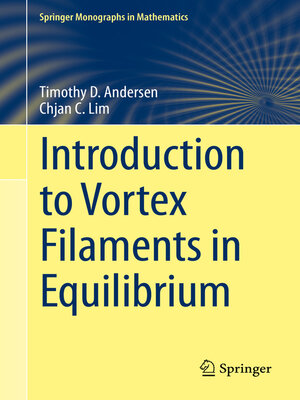 cover image of Introduction to Vortex Filaments in Equilibrium
